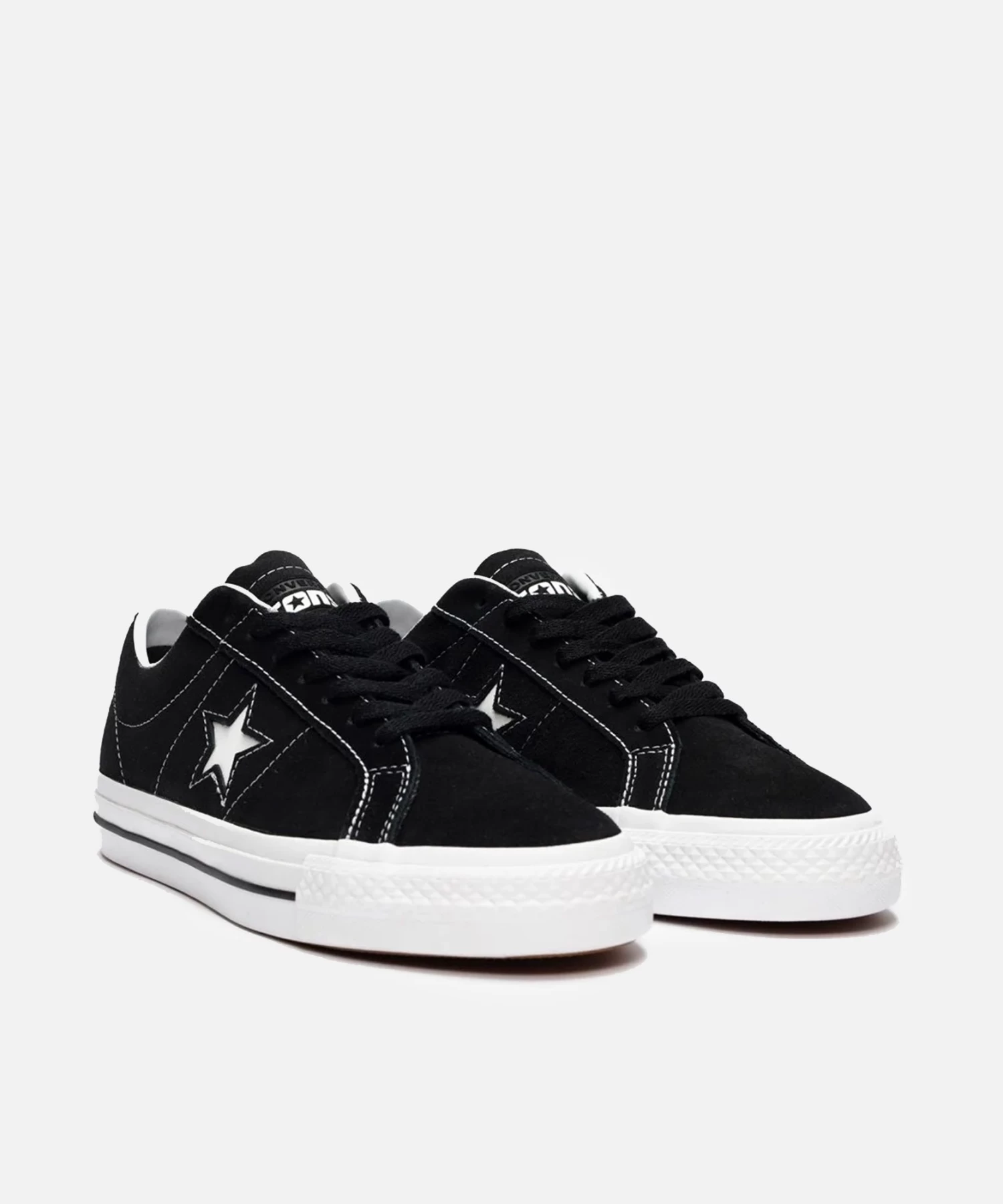 Converse One Star Pro Ox (Black/Black/White) 2 Converse One Star Pro Ox (Black/Black/White) - Afbeelding 2