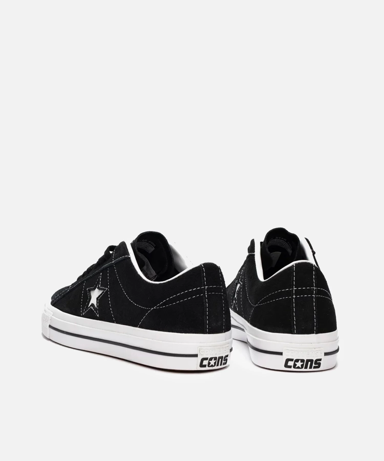 Converse One Star Pro Ox (Black/Black/White) 3 Converse One Star Pro Ox (Black/Black/White) - Afbeelding 3