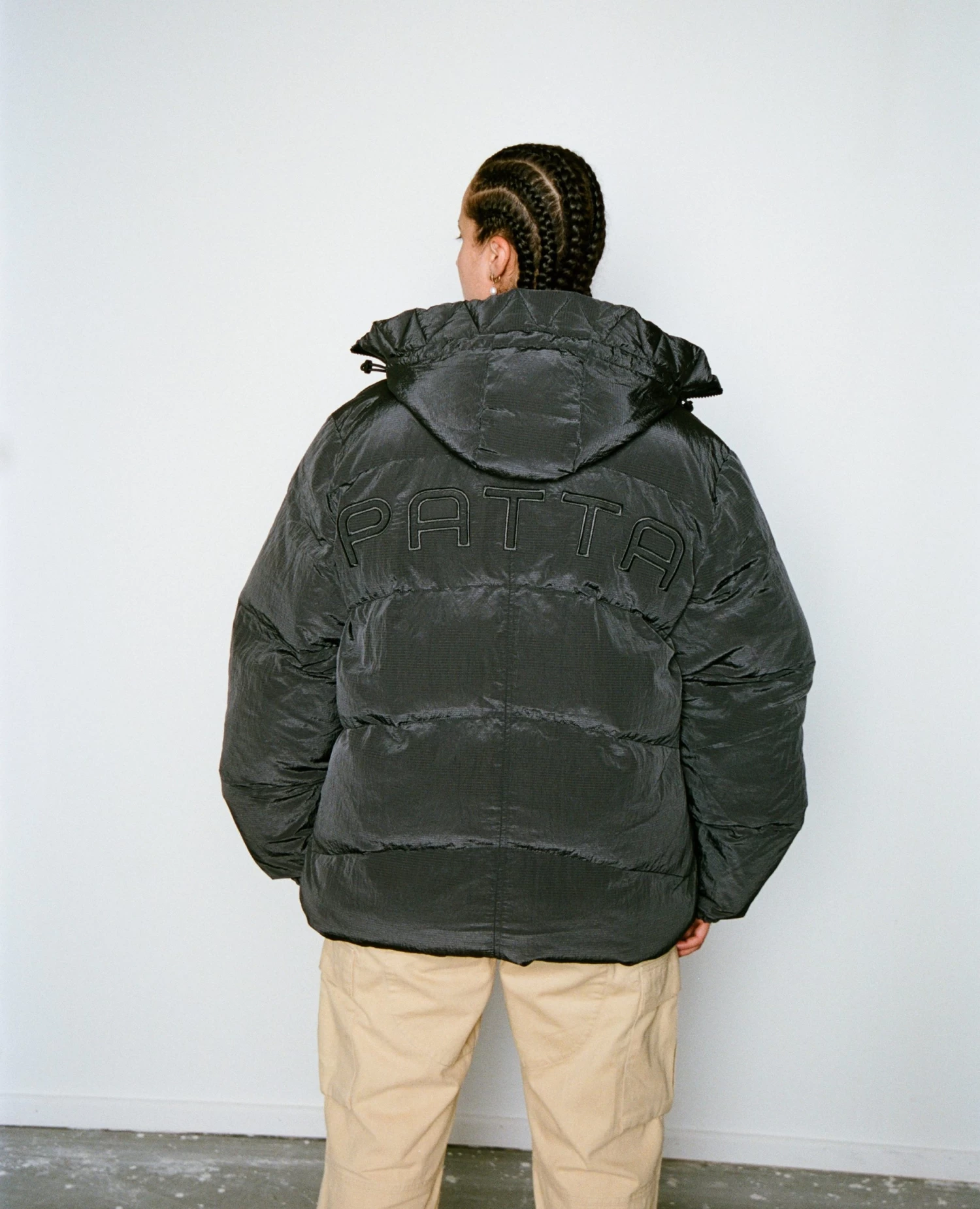 Patta Ripstop Puffer Jacket (Off Black) 2 Patta Ripstop Puffer Jacket (Off Black) - Afbeelding 2