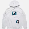 ByParra Zebra Striped P Hooded Sweatshirt (Ash Grey)