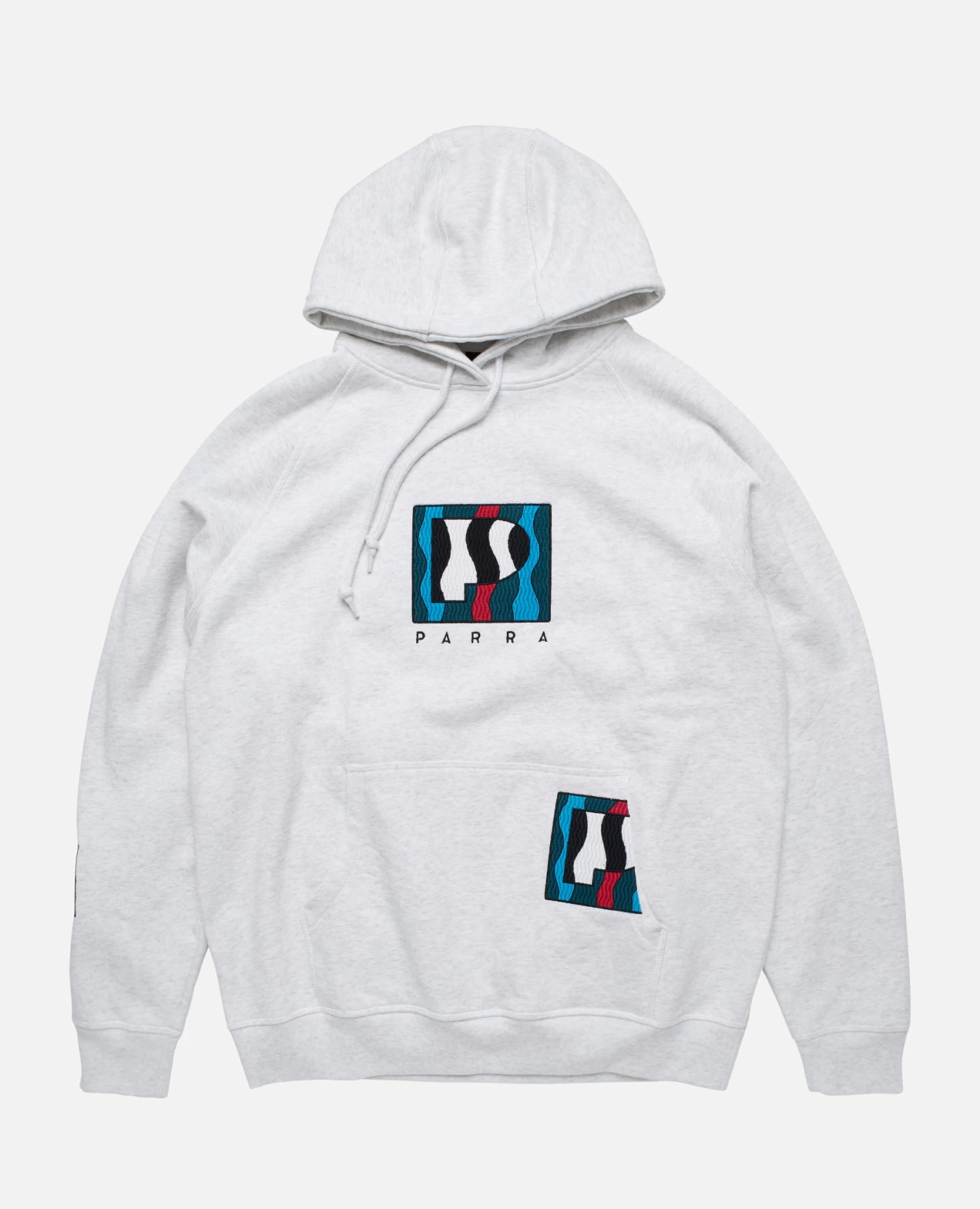 ByParra Zebra Striped P Hooded Sweatshirt (Ash Grey) 1 ByParra Zebra Striped P Hooded Sweatshirt (Ash Grey)