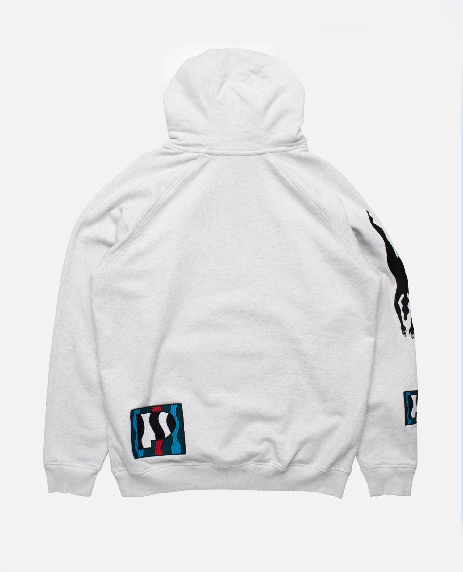 ByParra Zebra Striped P Hooded Sweatshirt (Ash Grey) 4 ByParra Zebra Striped P Hooded Sweatshirt (Ash Grey) - Afbeelding 4