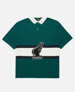 ByParra Winged Logo Polo Shirt (Teal/Off White)