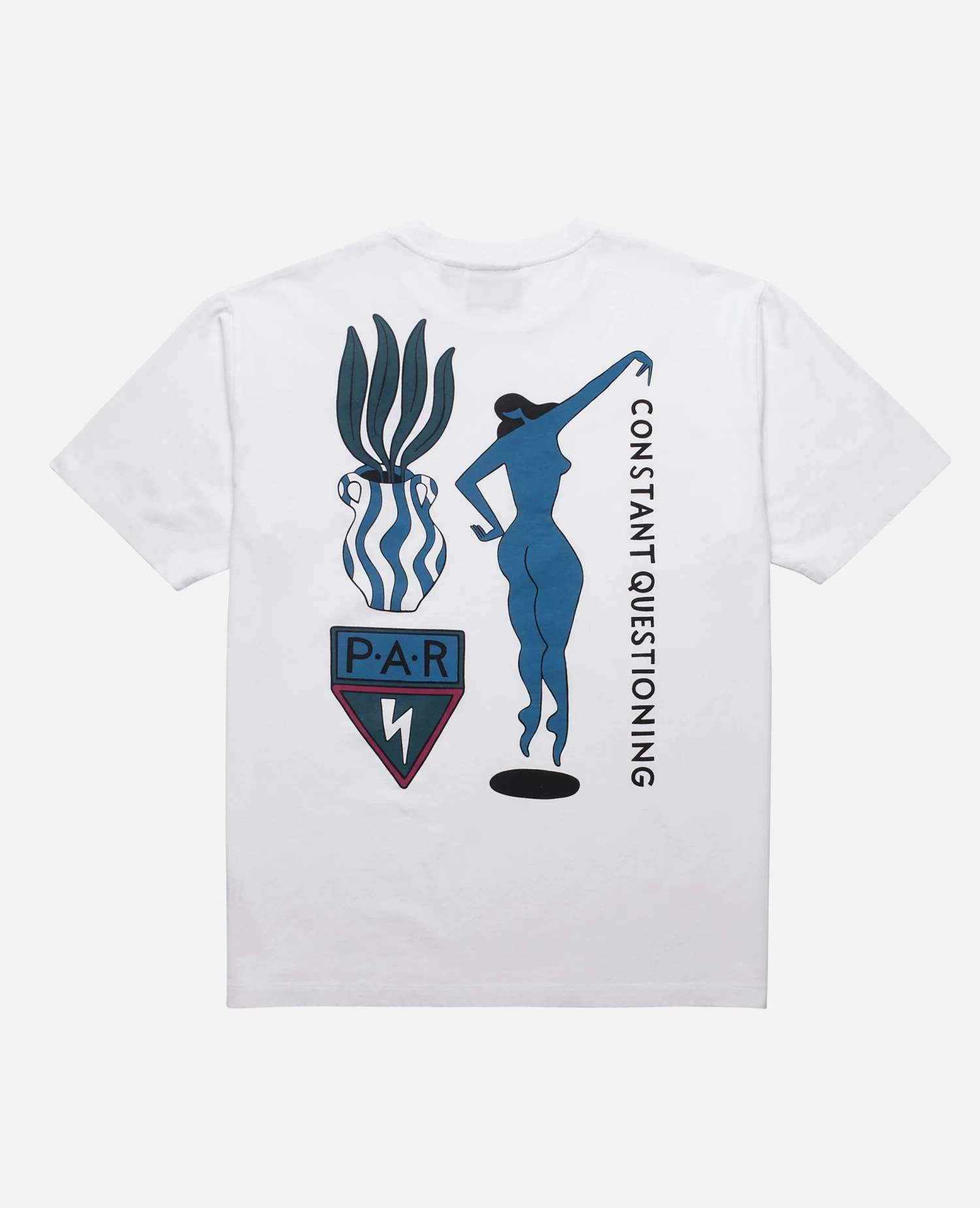 ByParra Questioning T-shirt (White ) 1 ByParra Questioning T-shirt (White )