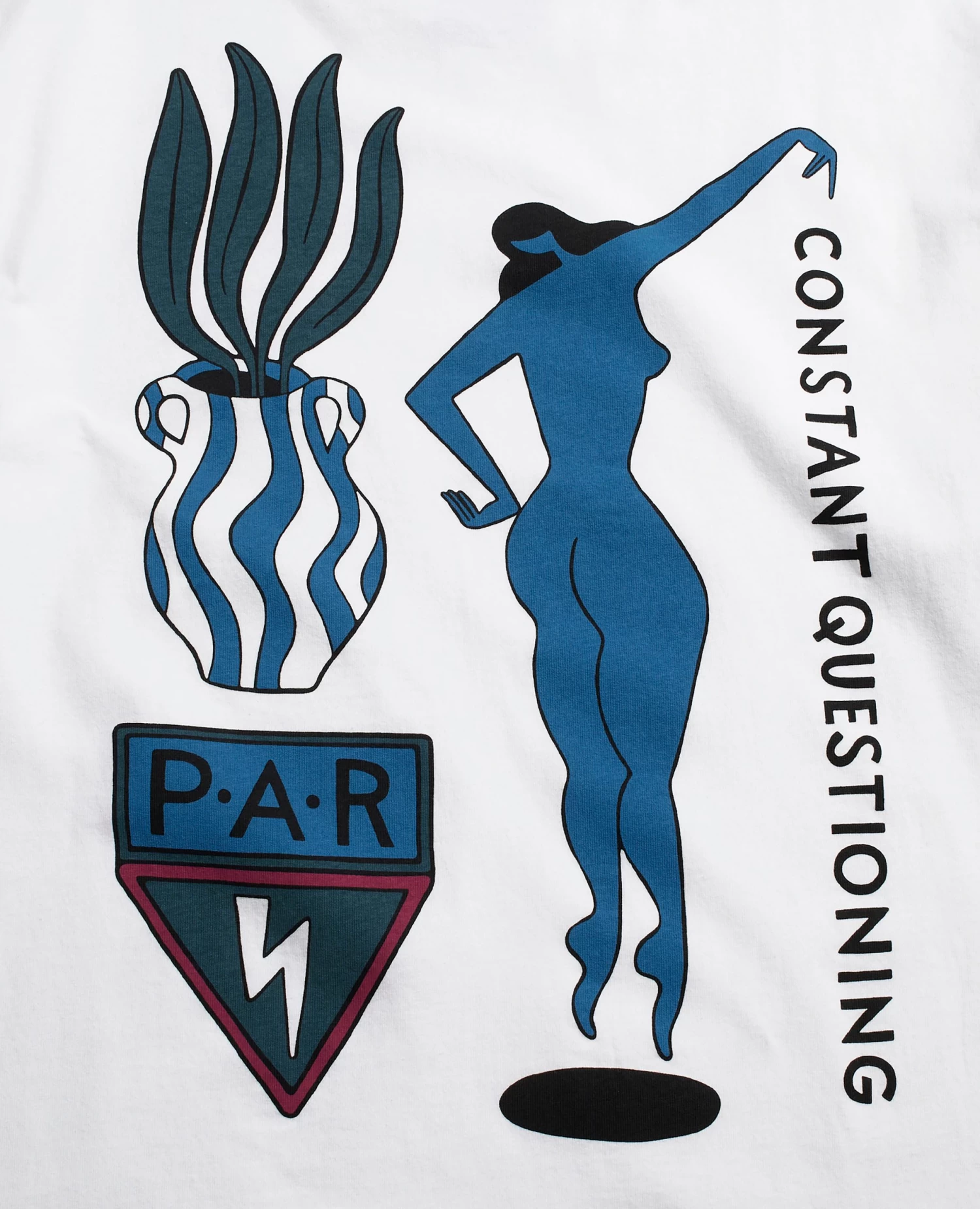 ByParra Questioning T-shirt (White ) 3 ByParra Questioning T-shirt (White ) - Afbeelding 3