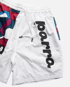 ByParra Sports Trees Swim Shorts (White) -Outfit Verkoop 50120 05 scaled