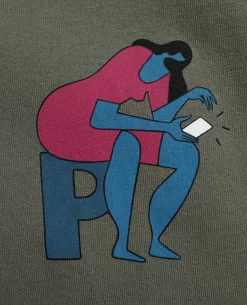 ByParra Insecure Days T-Shirt (Greyish Green) -Outfit Verkoop 50201 03 scaled