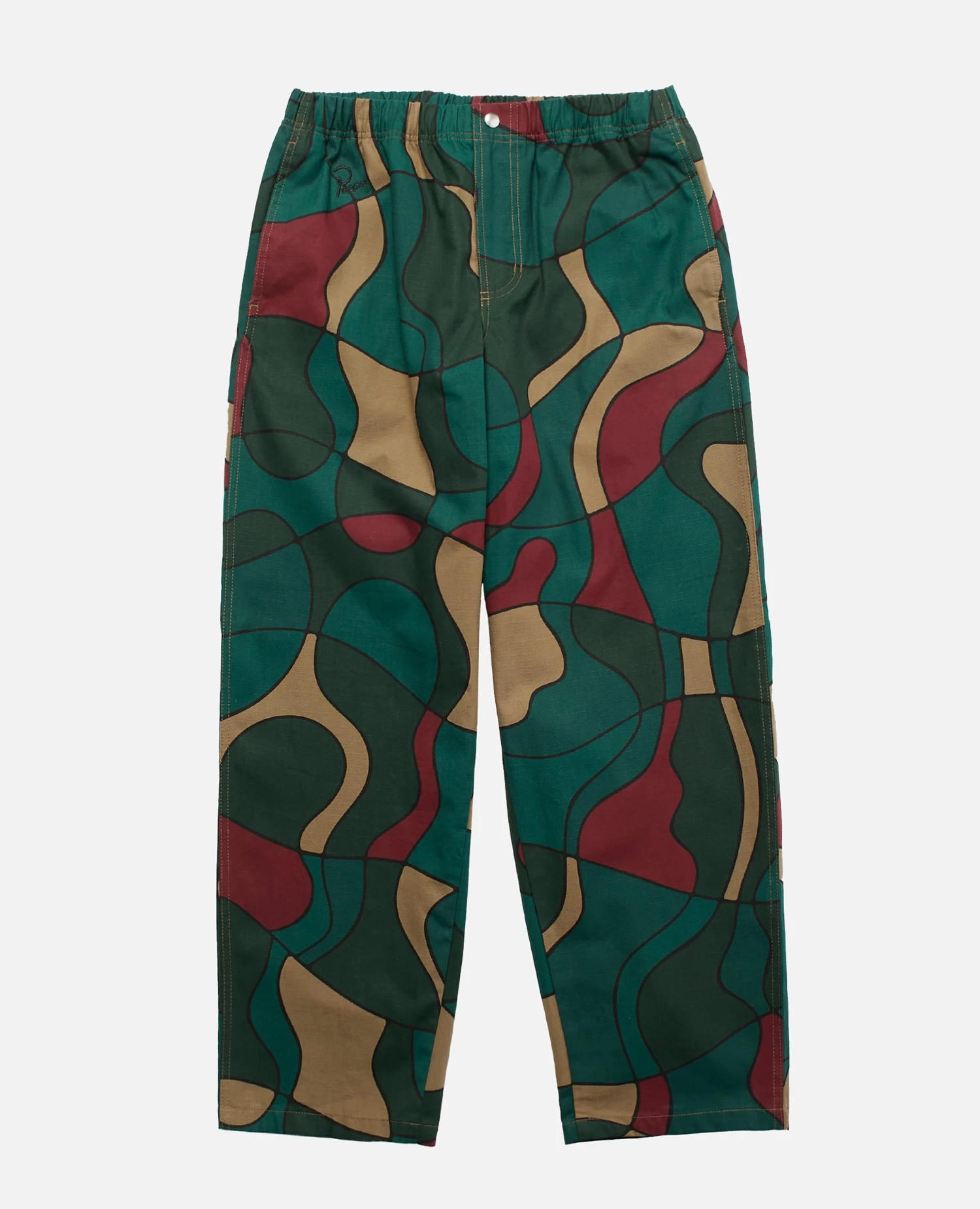 ByParra Trees In Wind Relaxed Pants (Camo Green) 1 ByParra Trees In Wind Relaxed Pants (Camo Green)