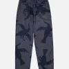 By Parra Clipped Wings Corduroy Pants (Greyish Blue)