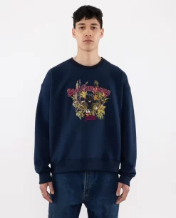 Patta X Best Company Busbusi Crewneck Sweater (Navy) -Outfit Verkoop BEST COMPANY SWEATER 005 scaled