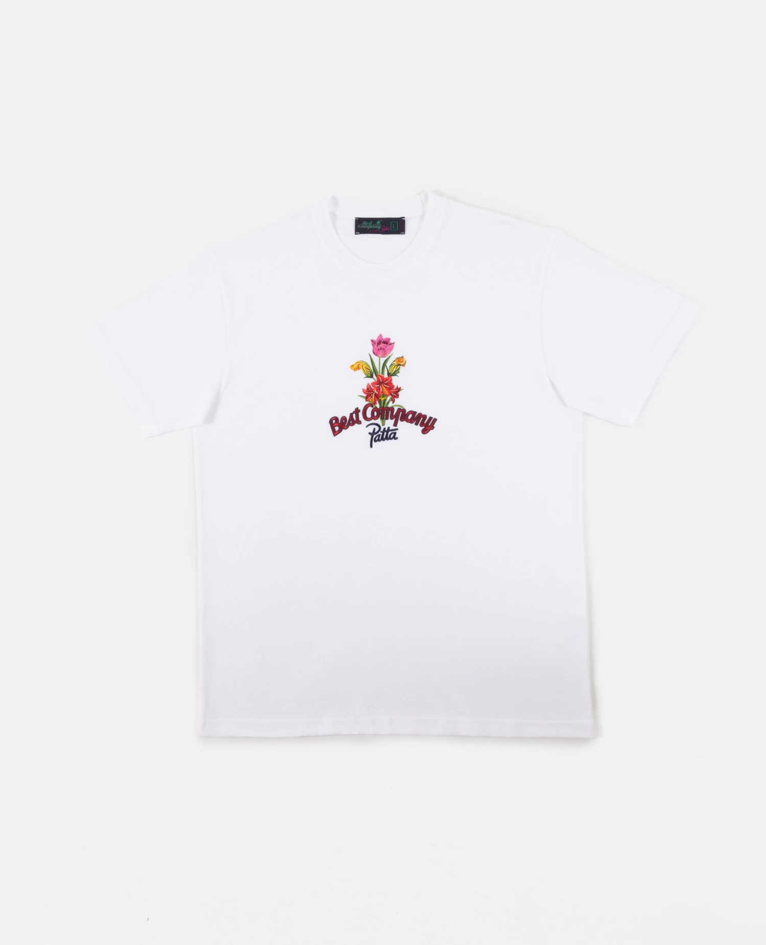 Patta X Best Company Faya Lobi T-Shirt (Optical White) 1 Patta X Best Company Faya Lobi T-Shirt (Optical White)