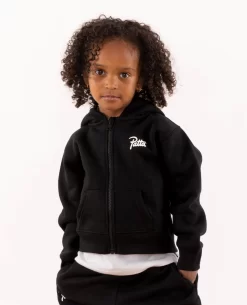 Patta Kids Zip Hooded Sweater (Black) -Outfit Verkoop BLACK ZHS CROPPED 002 scaled