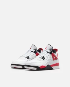 Nike Jordan 4 Retro (PS) (White/Fire Red-Black-Neutral Grey) -Outfit Verkoop BQ7669 161 3 scaled