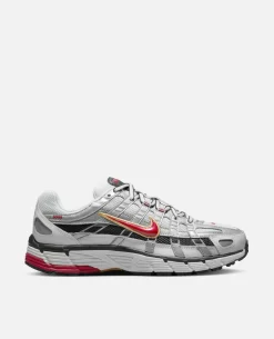 Nike WMNS P-6000 (White/Varsity Red-Metalic Platinum)
