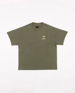 Patta X Converse 4 Leaf Clover T-Shirt (Burnt Olive) -Outfit Verkoop CONVERSESHIRTGREEN 001 scaled
