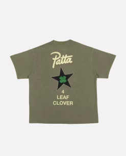 Patta X Converse 4 Leaf Clover T-Shirt (Burnt Olive)