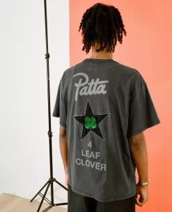 Patta X Converse 4 Leaf Clover T-Shirt (Black) -Outfit Verkoop CONVERSESHIRTGREY 010 scaled