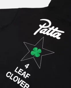 Patta X Converse 4 Leaf Clover Hooded Sweater (Black) -Outfit Verkoop CONVERSEZIPUPBLACK 005 scaled