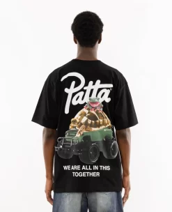 Patta Animal T-Shirt (Black) -Outfit Verkoop L3A1695 scaled