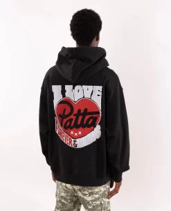 Patta Fovever And Always Boxy Hooded Sweater (Black) 13 Patta Fovever And Always Boxy Hooded Sweater (Black) -Outfit Verkoop L3A1881 scaled