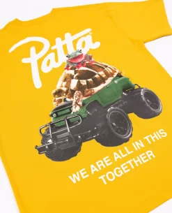 Patta Animal T-Shirt (Old Gold) 11 Patta Animal T-Shirt (Old Gold) -Outfit Verkoop L3A2047 1 scaled