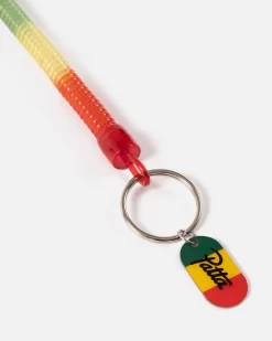 Patta Spiral Stretch Lanyard (Red / Black / Green) -Outfit Verkoop L3A4372 scaled