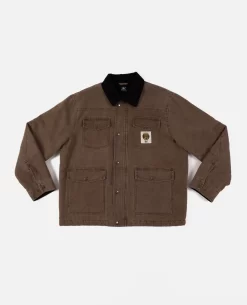 Patta Canvas Chore Jacket (Washed Brown)