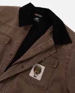 Patta Canvas Chore Jacket (Washed Brown) -Outfit Verkoop L3A4474 scaled