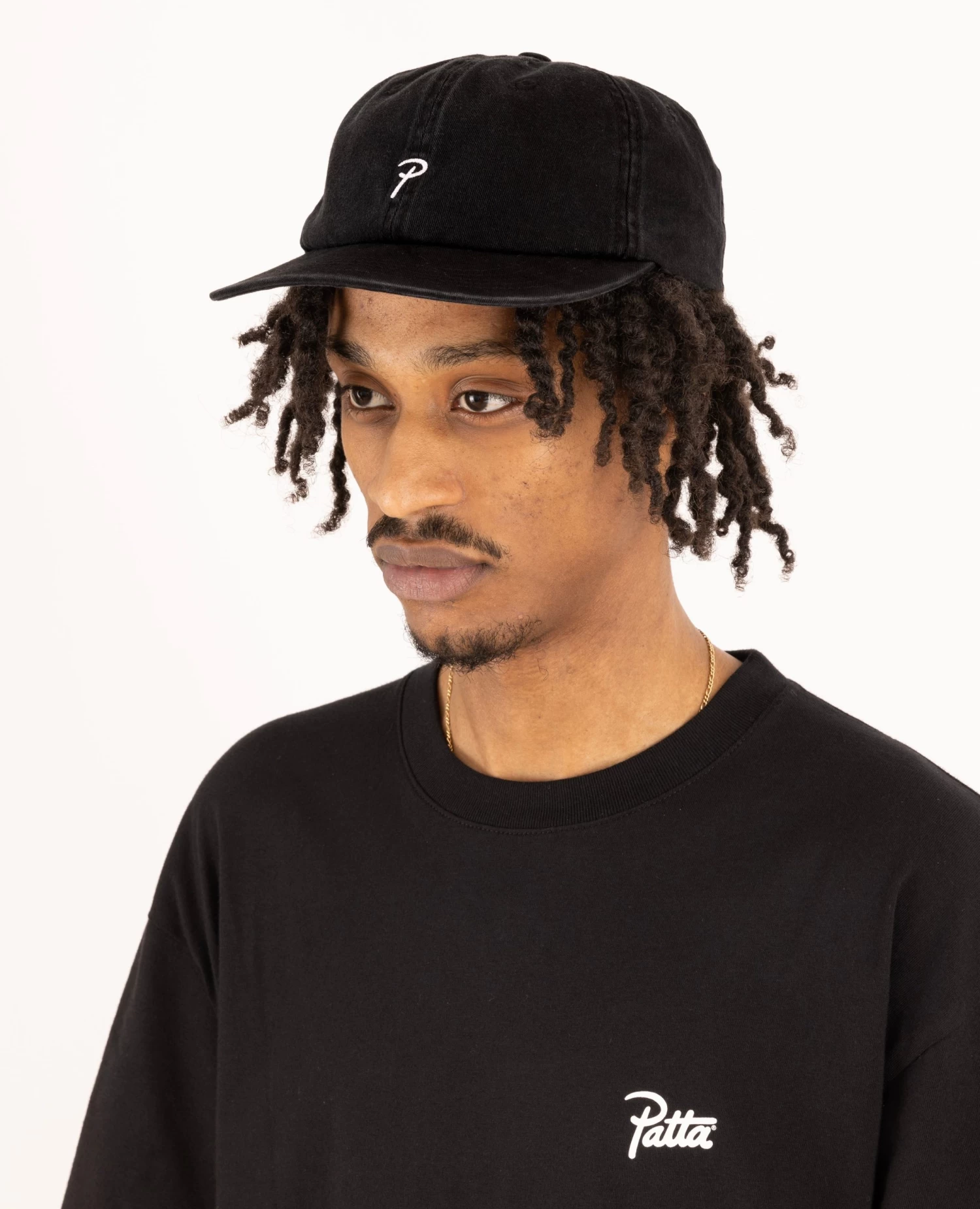Patta Washed Script P Sports Cap (Raven) 2 Patta Washed Script P Sports Cap (Raven) - Afbeelding 2