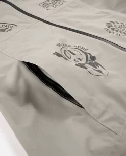 Patta Waterproof Reflective Shell Jacket (Flint Gray) -Outfit Verkoop L3A5066 scaled