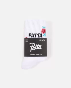 Patta Rose Sports Socks (White) -Outfit Verkoop L3A5123 scaled