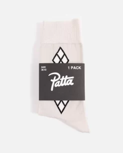Patta Argyle Dress Socks (Natural) -Outfit Verkoop L3A5159 scaled