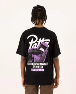 Patta Revolution T-Shirt (Black) -Outfit Verkoop L3A5251 scaled