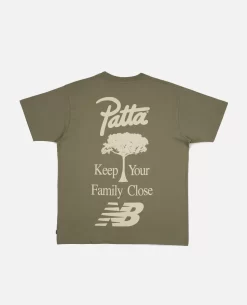 Patta X New Balance Family T-Shirt (Oil Green)