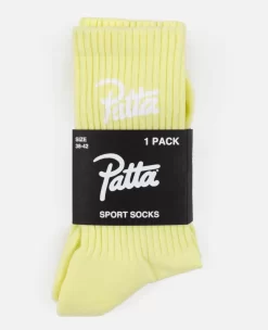 Patta Basic Sports Socks (Wax Yellow) -Outfit Verkoop PA BC SPORTS S 002 001 scaled