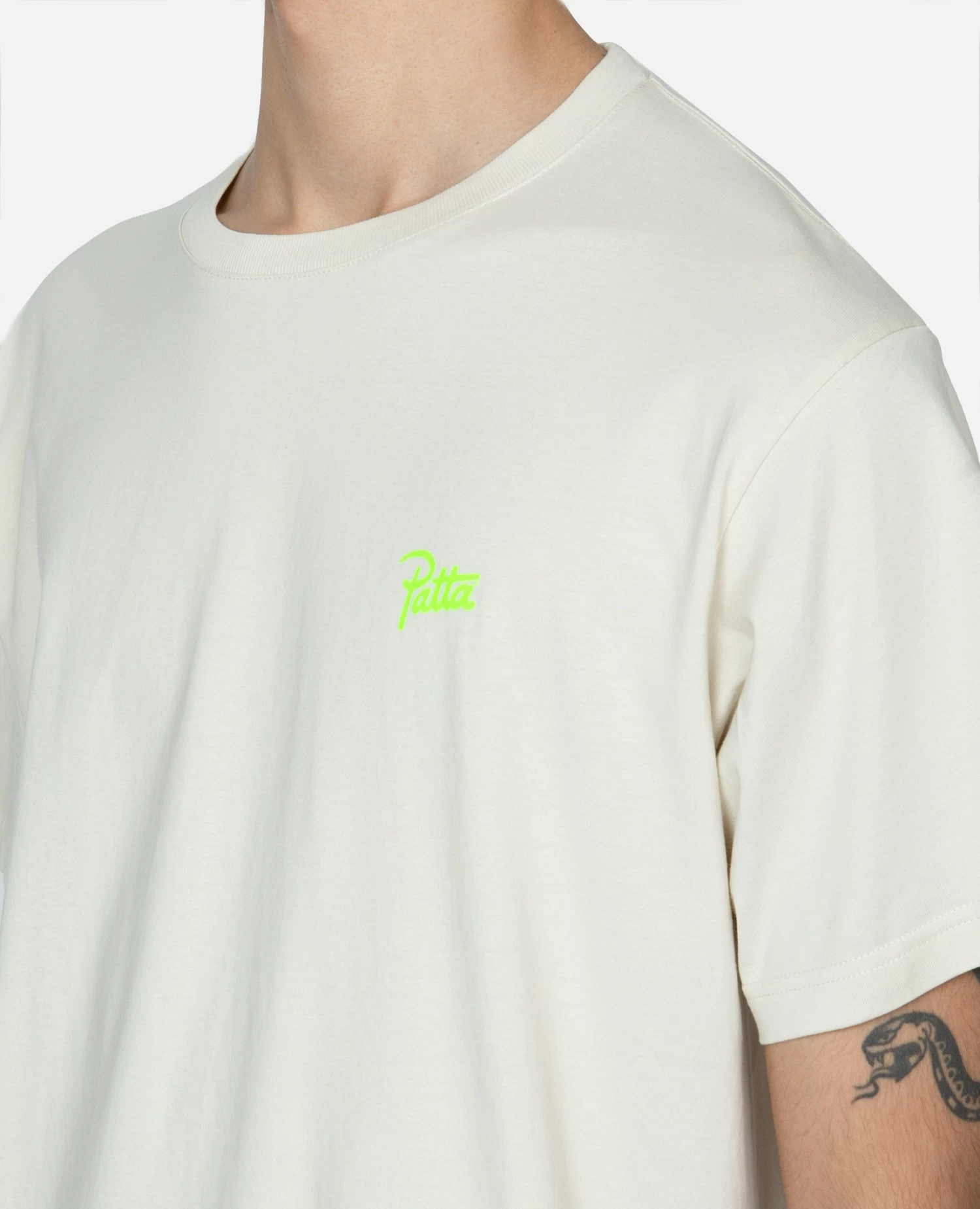 Patta Block Print Panther T-Shirt (Silver Birch) 2 Patta Block Print Panther T-Shirt (Silver Birch) - Afbeelding 2