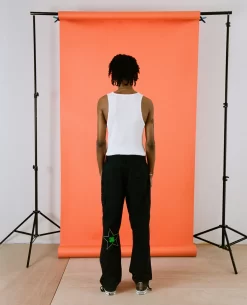 Patta X Converse 4 Leaf Clover Cargo Pants (Black) -Outfit Verkoop PATTAXCONVERSE4LEAFCLOVERCARGOPANTS 006 scaled