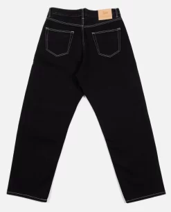 Patta Contrast Stitch Loose Denim Pants (Black) -Outfit Verkoop POC AW23 CONTRAST STITCH LF DP 001 004 scaled