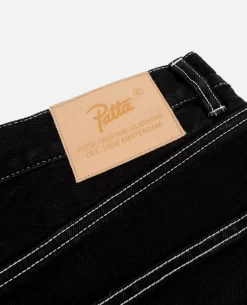 Patta Contrast Stitch Loose Denim Pants (Black) -Outfit Verkoop POC AW23 CONTRAST STITCH LF DP 001 005 scaled
