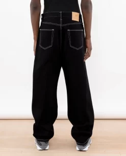 Patta Contrast Stitch Loose Denim Pants (Black) -Outfit Verkoop POC AW23 CONTRAST STITCH LF DP 001 007 scaled