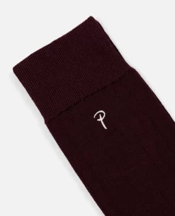 Patta Basic Dress Socks (Bordeaux) -Outfit Verkoop POC AW23 DRESS S 002 003 scaled