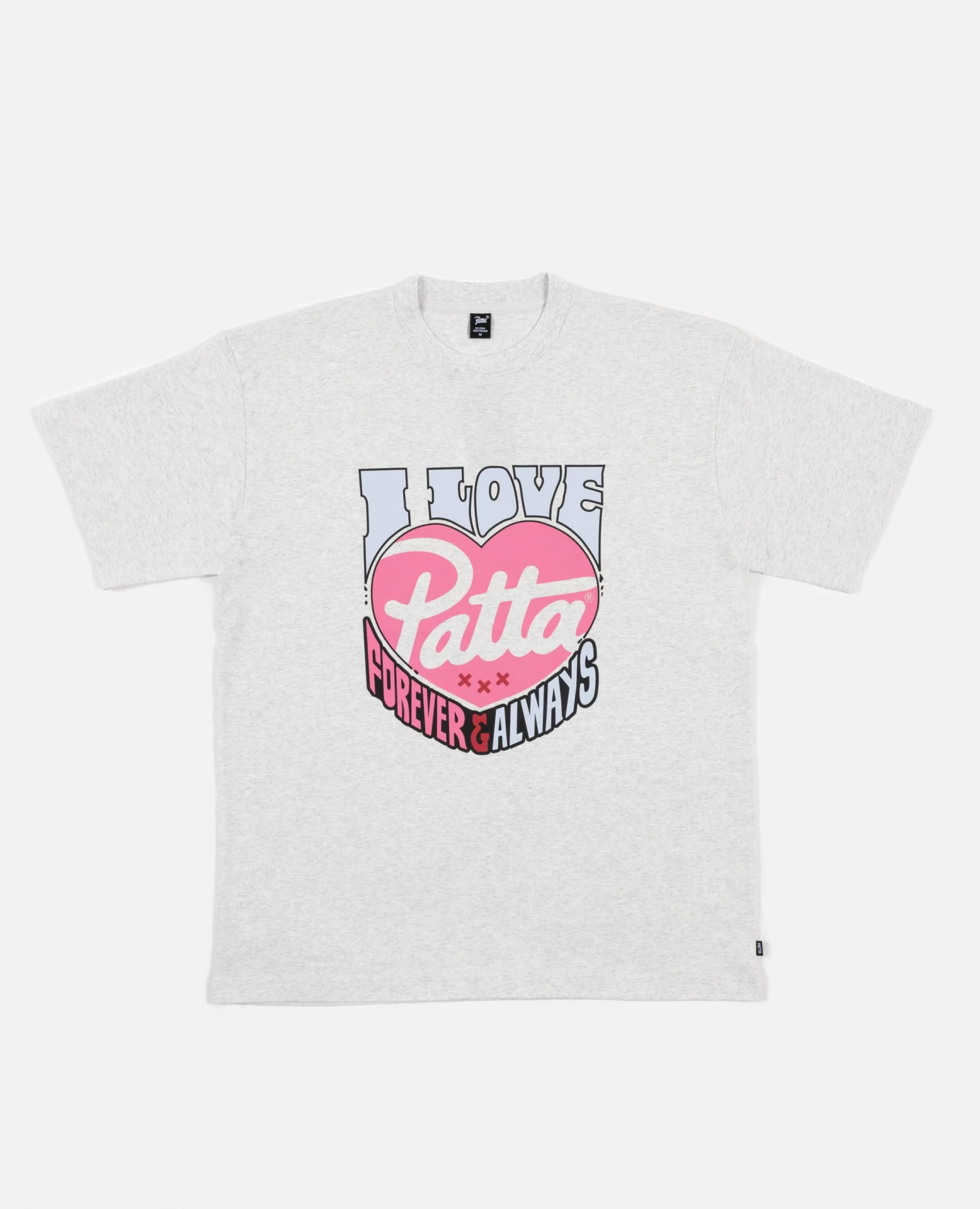 Patta Forever And Always T-Shirt (Melange Grey) 1 Patta Forever And Always T-Shirt (Melange Grey)