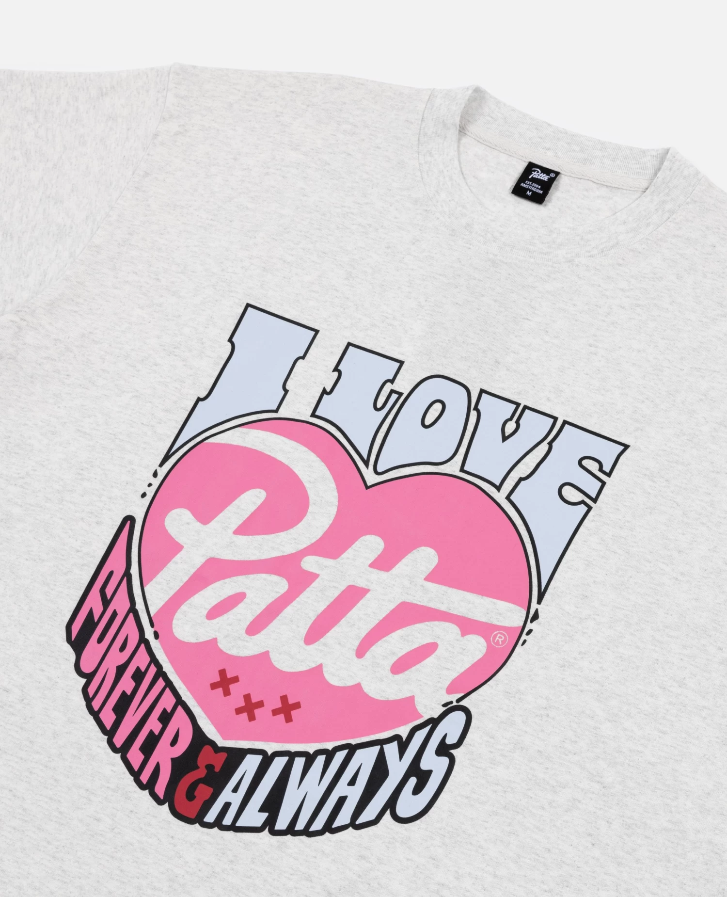 Patta Forever And Always T-Shirt (Melange Grey) 4 Patta Forever And Always T-Shirt (Melange Grey) - Afbeelding 4