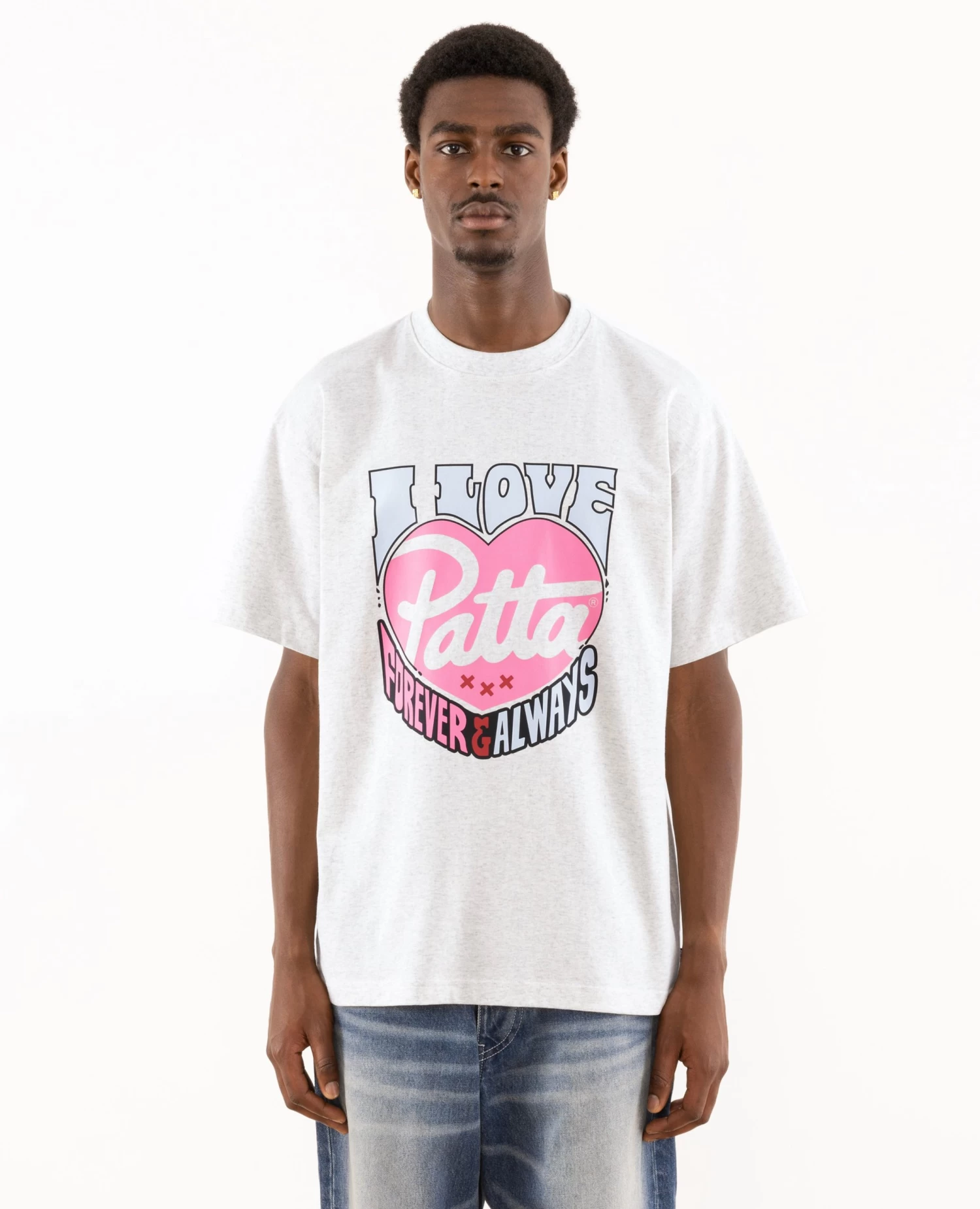 Patta Forever And Always T-Shirt (Melange Grey) 2 Patta Forever And Always T-Shirt (Melange Grey) - Afbeelding 2
