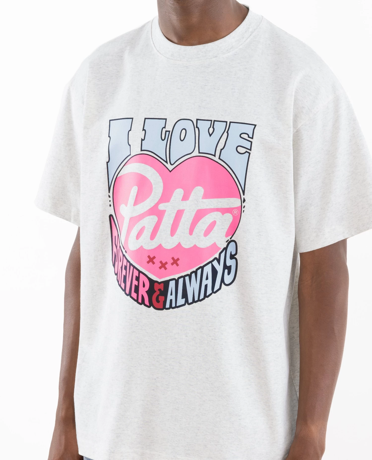 Patta Forever And Always T-Shirt (Melange Grey) 3 Patta Forever And Always T-Shirt (Melange Grey) - Afbeelding 3