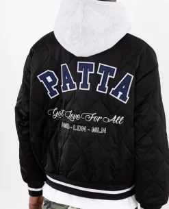 Patta Hooded Bomber Jacket (Black) -Outfit Verkoop POC AW23 HOOD BJ 001 007 scaled
