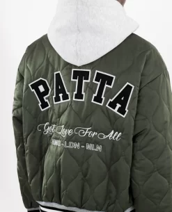 Patta Hooded Bomber Jacket (Beetle) -Outfit Verkoop POC AW23 HOOD BJ 002 007 scaled