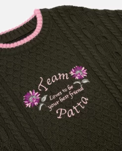 Patta Loves You Cable Knitted Sweater (Beetle) 6 Patta Loves You Cable Knitted Sweater (Beetle) -Outfit Verkoop POC AW23 LOVES YOU CKS 001 002 scaled