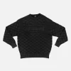 Patta Purl Ribbed Knitted Sweater (Pirate Black)