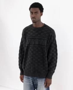 Patta Purl Ribbed Knitted Sweater (Pirate Black) -Outfit Verkoop POC AW23 PURL RIB KS 001 005 scaled